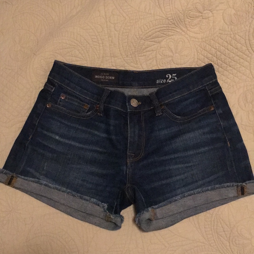 J. Crew Indigo Denim Shorts - Size 25